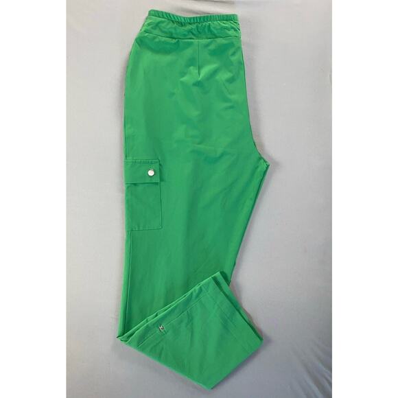 Chico's Zenergy Super Lightweight Pull On Microfiber Cargo Pants. Green, 1 (8) - Picture 1 of 9